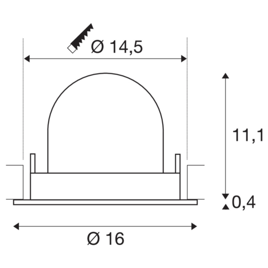 Dimensioned drawing